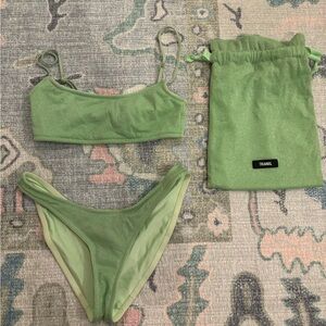 Triangl Green Sparkle Bikini set
